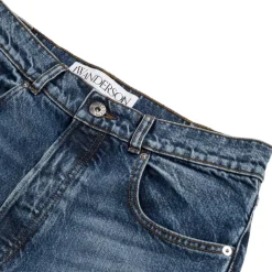JW Anderson Pantalons*Cropped Straight Leg Jeans Mid Blue Denim