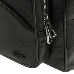 Lacoste Alle Anzeigen|Sacs*Angy Leather Computer Pocket Weekender Bag Black