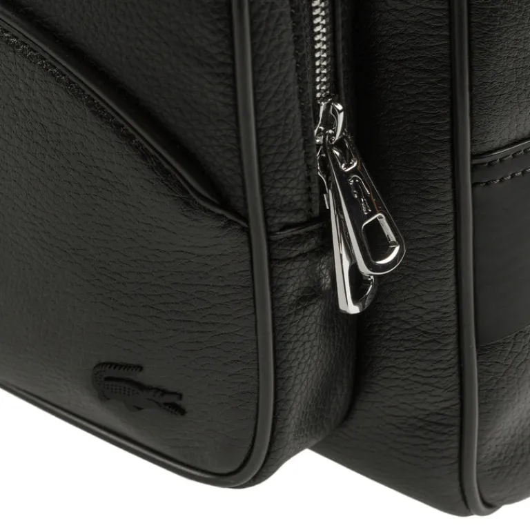Lacoste Alle Anzeigen|Sacs*Angy Leather Computer Pocket Weekender Bag Black