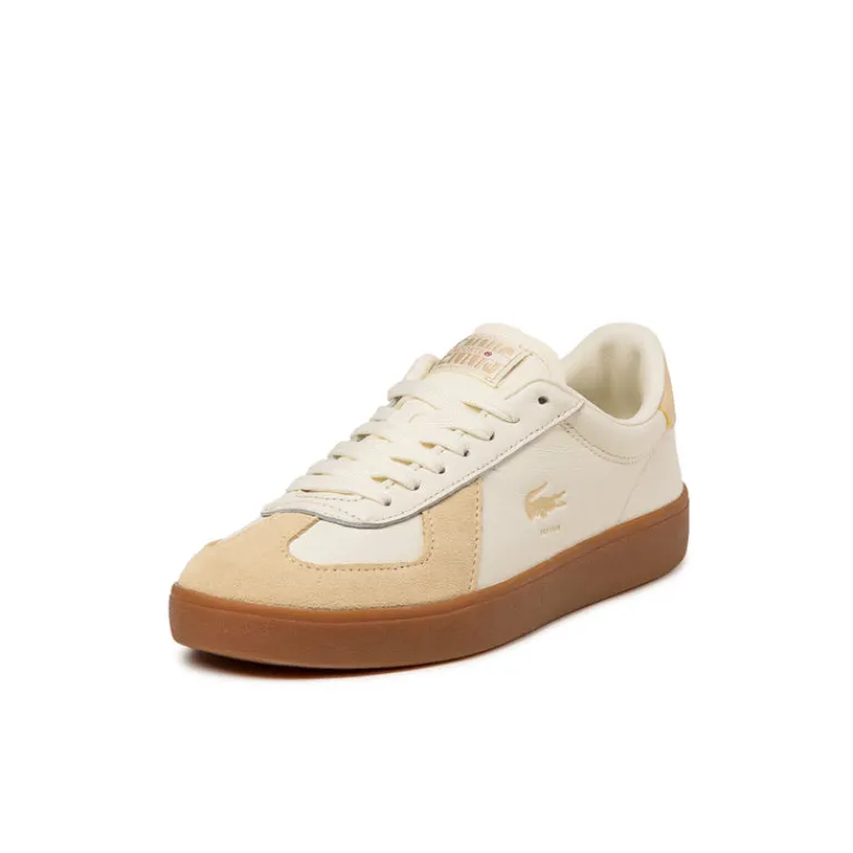 Lacoste Sneakers En Cuir|Baskets Décontractées Terrace*Baseshot Pro W Light Yellow / Gum