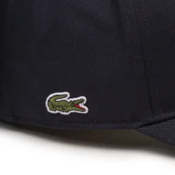 Lacoste Alle Anzeigen|Caps & Bucket Hats*3D Embroidered Cotton Twill Baseball Cap Navy Blue