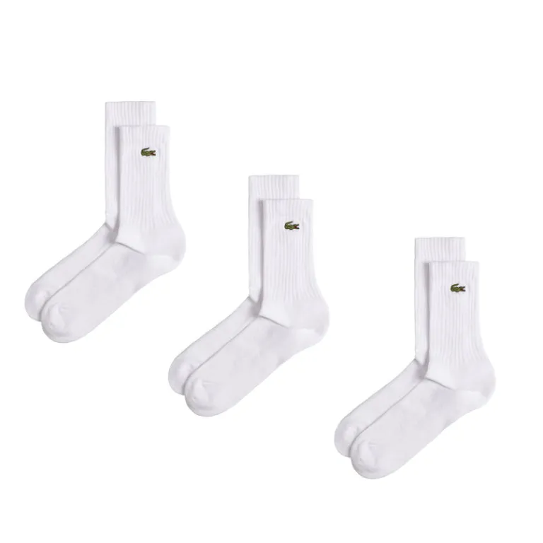 Lacoste Chaussettes*High Cut Socks 3-Pack White