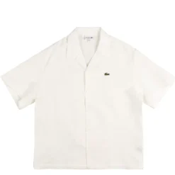 Lacoste Chemises*Relaxed Fit Shirt With Structured Waffle Look White