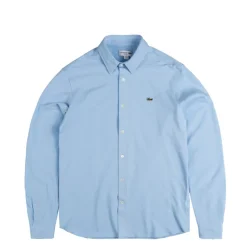 Lacoste Chemises*Slim Fit Cotton Piqué Shirt Pale Blue