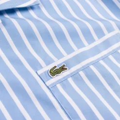 Lacoste Chemises*Striped Relaxed Fit Shirt White / Blue