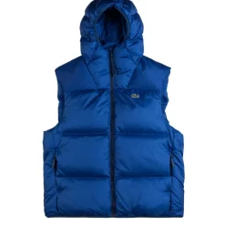 Lacoste Vestes*Water-Repellent Short Puffed Vest Blue