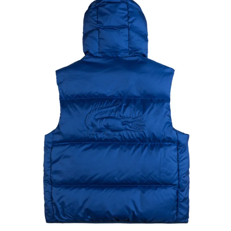 Lacoste Vestes*Water-Repellent Short Puffed Vest Blue