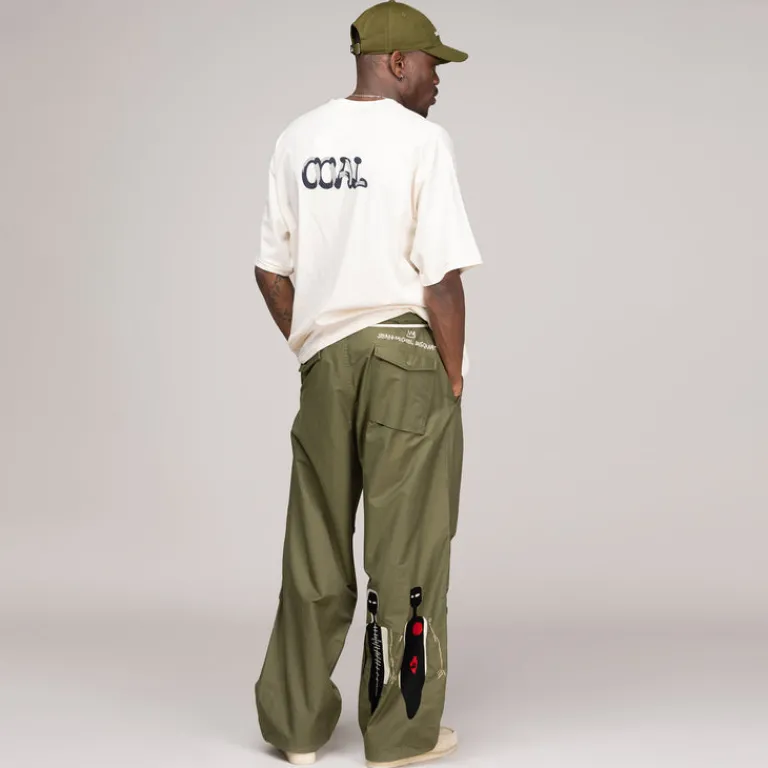Maharishi Pantalons*x Jean-Michel Basquiat Nu-Nile Loose Snopants Olive
