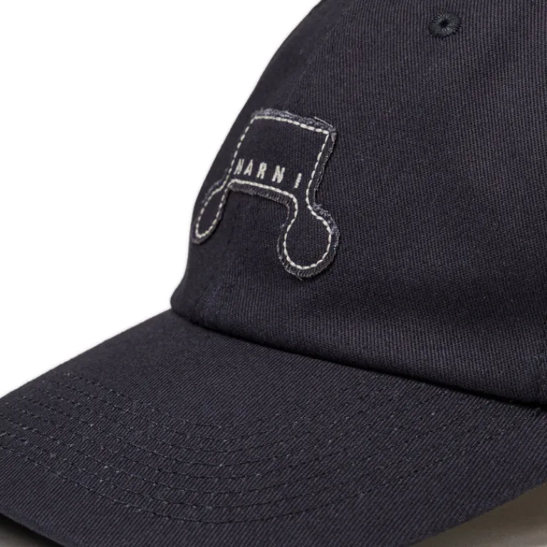 Marni Alle Anzeigen|Caps & Bucket Hats*Baseball Cap With Embroidered Logo Black