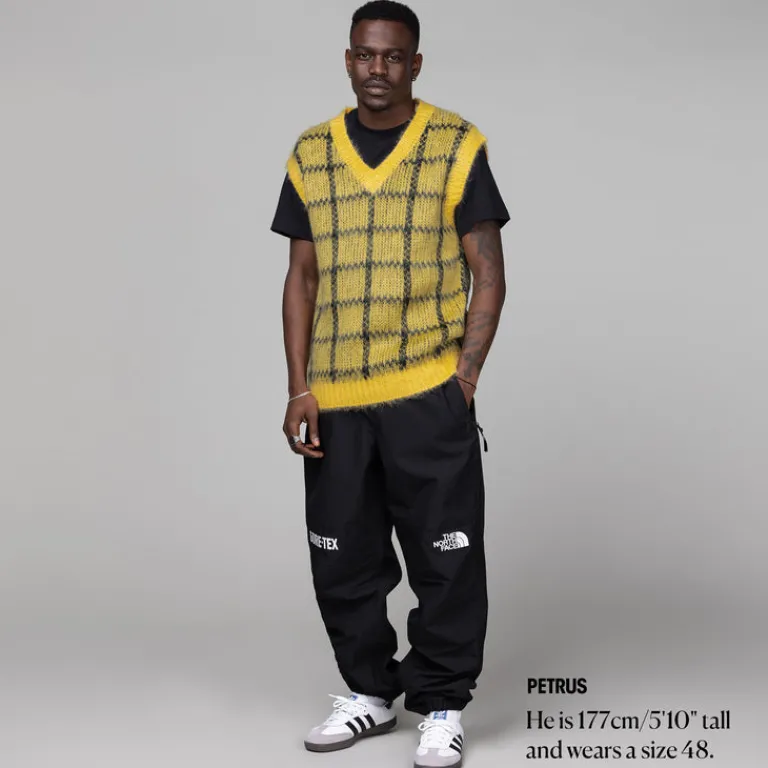 Marni Tricot*Brushed Check Fuzzy Wuzzy Sleeveless Jumper Maize