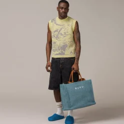 Marni Alle Anzeigen|Sacs*Cotton Shopping Bag Opal / Moca