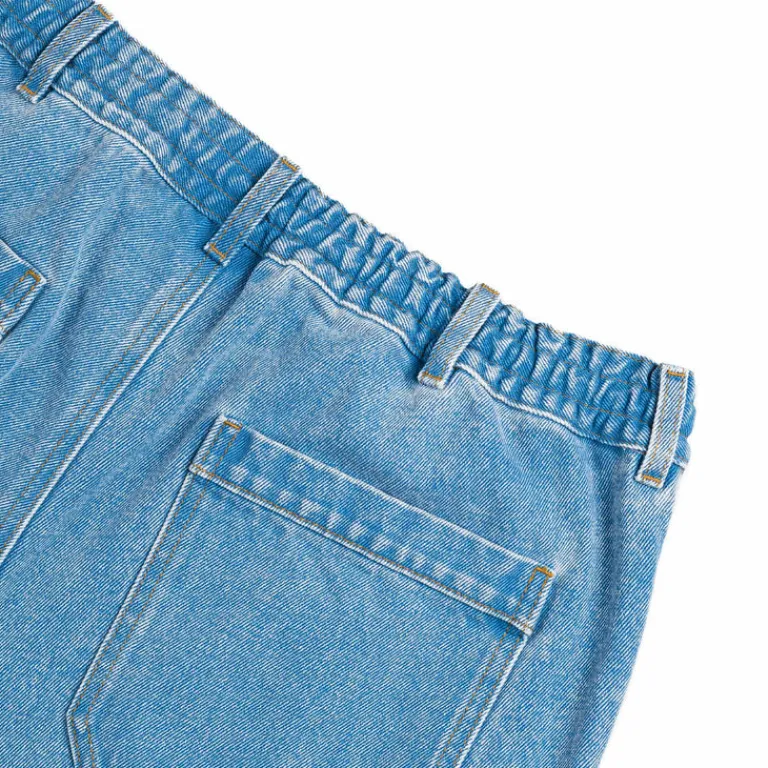 Marni Shorts*Denim Shorts With Patch Detail Cobalt