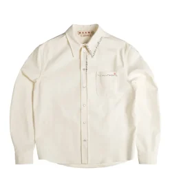Marni Chemises*Drill Shirt Lily White
