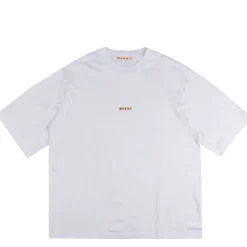 Marni T-Shirts*Logo Patch T-Shirt Lily White
