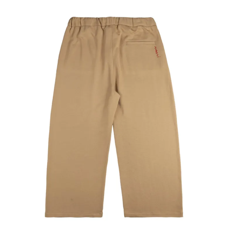 Marni Pantalons*Loopback Organic Cotton Jersey Track Trousers Winter Wheat