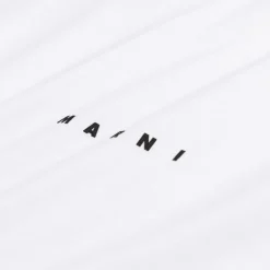 Marni T-Shirts*Mini Logo T-Shirt Lily White