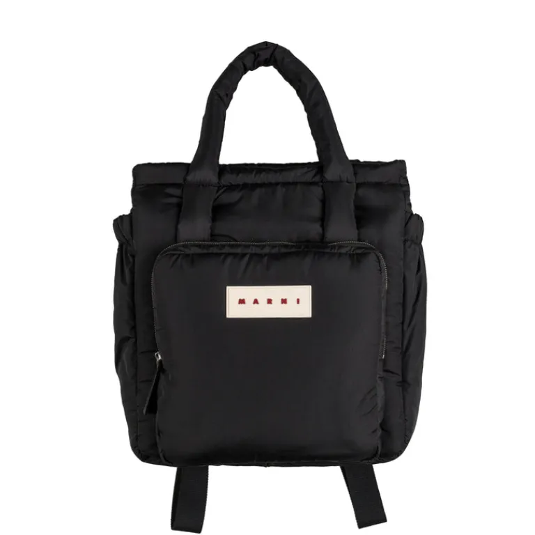 Marni Alle Anzeigen|Sacs*Puffy Tote Backpack Black