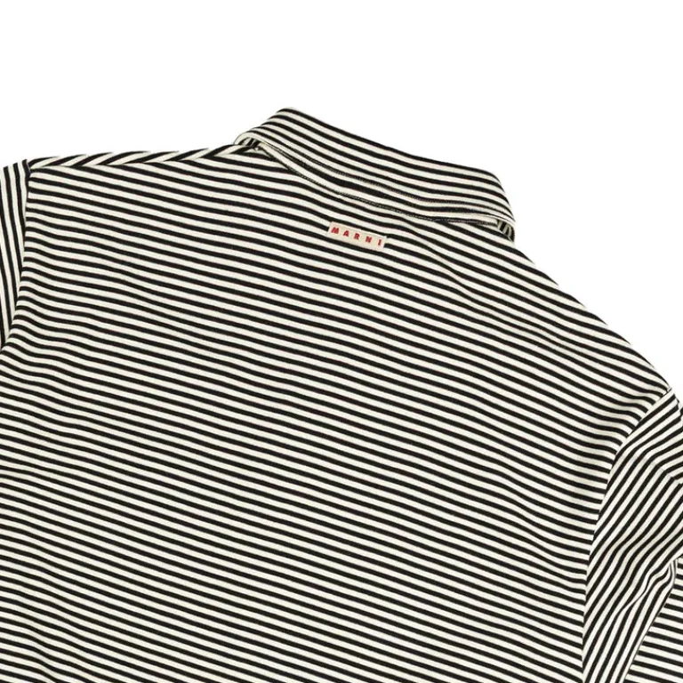 Marni Pullover*Striped Yarn Dyed Sweatshirt Black