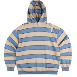 Marni Sweats À Capuche*Striped Yarn Dyed Sweatshirt Blue / Lilac