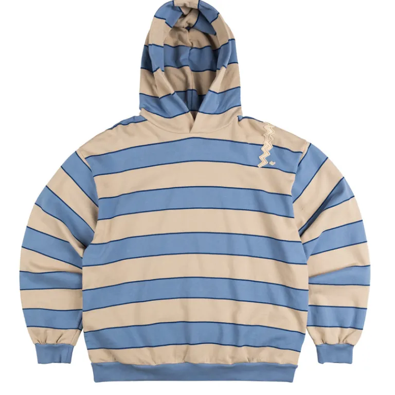 Marni Sweats À Capuche*Striped Yarn Dyed Sweatshirt Blue / Lilac
