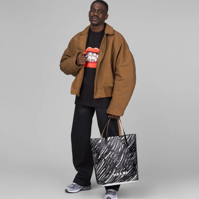 Marni Alle Anzeigen|Sacs*Tribeca Shopping Bag Black/White