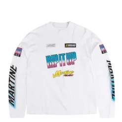 Martine Rose T-Shirts*Funnel Neck Longsleeve T-Shirt White BMX