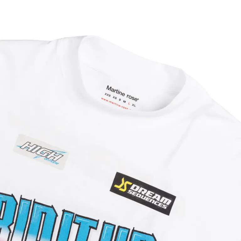 Martine Rose T-Shirts*Funnel Neck Longsleeve T-Shirt White BMX