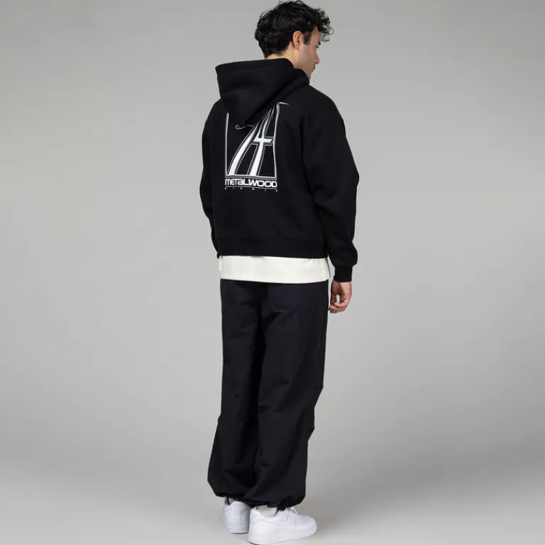 Metalwood Sweats À Capuche*Club 74 Zip Hooded Sweatshirt Black