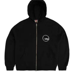 Metalwood Sweats À Capuche*Club 74 Zip Hooded Sweatshirt Black