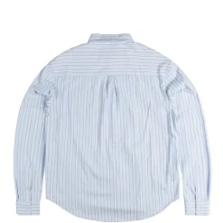 Metalwood Chemises*Court Shirt Blue / White Stripe