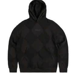 Metalwood Sweats À Capuche*Diamond Terry Hooded Sweatshirt Black