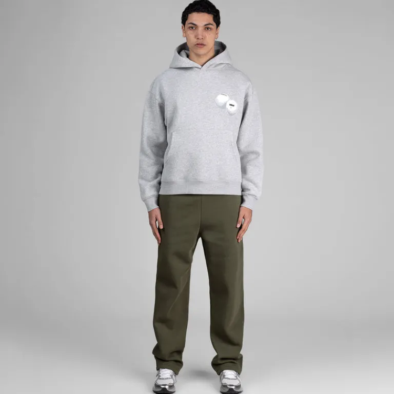 Metalwood Sweats À Capuche*Grab Your Balls Hooded Sweatshirt Heather Grey