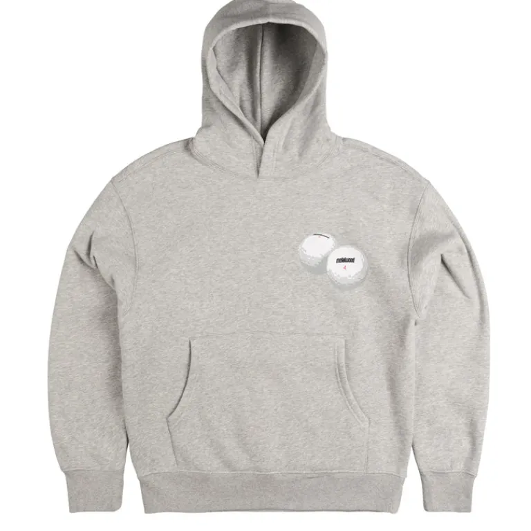 Metalwood Sweats À Capuche*Grab Your Balls Hooded Sweatshirt Heather Grey