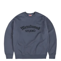 Metalwood Pullover*Medieval Crewneck Sweatshirt Midnight