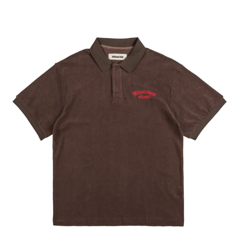 Metalwood T-Shirts*Medieval Terry Polo Dark Chocolate