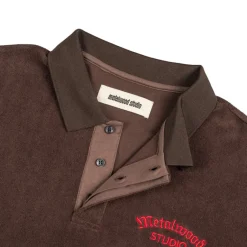 Metalwood T-Shirts*Medieval Terry Polo Dark Chocolate