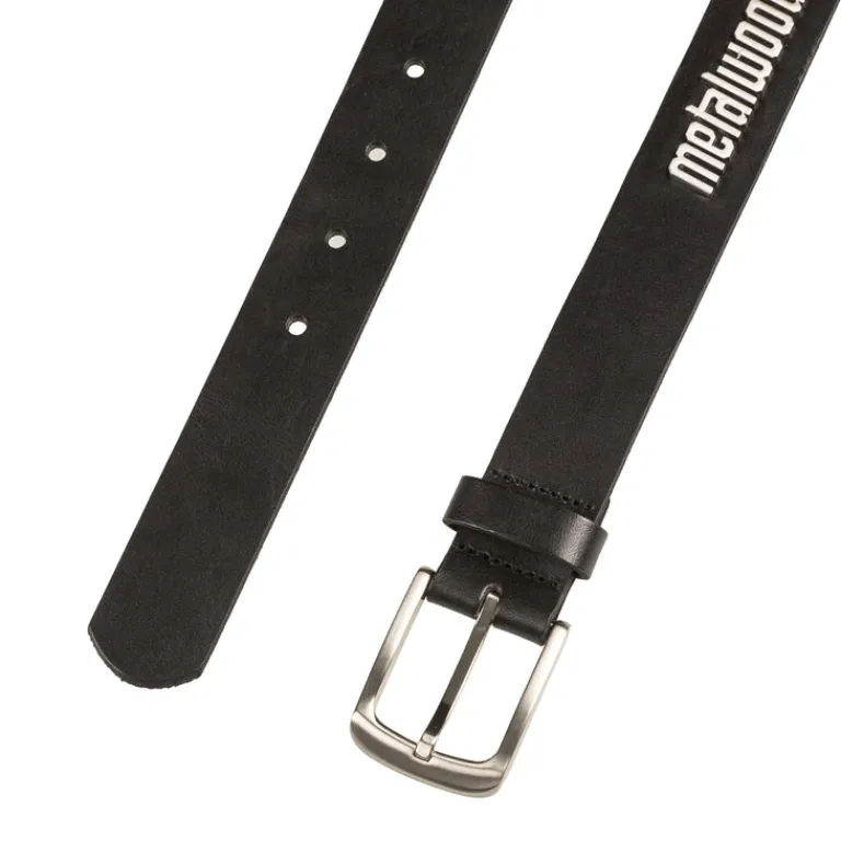 Metalwood Alle Anzeigen|Ceinture*Metal Logo Leather Studded Belt Black