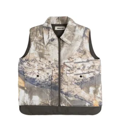 Metalwood Vestes*Poly Filled Reversible Vest Fatigue Green