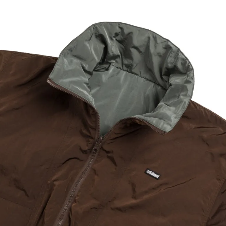 Metalwood Gilets*Reversible Bomber Jacket Brown / Alloy