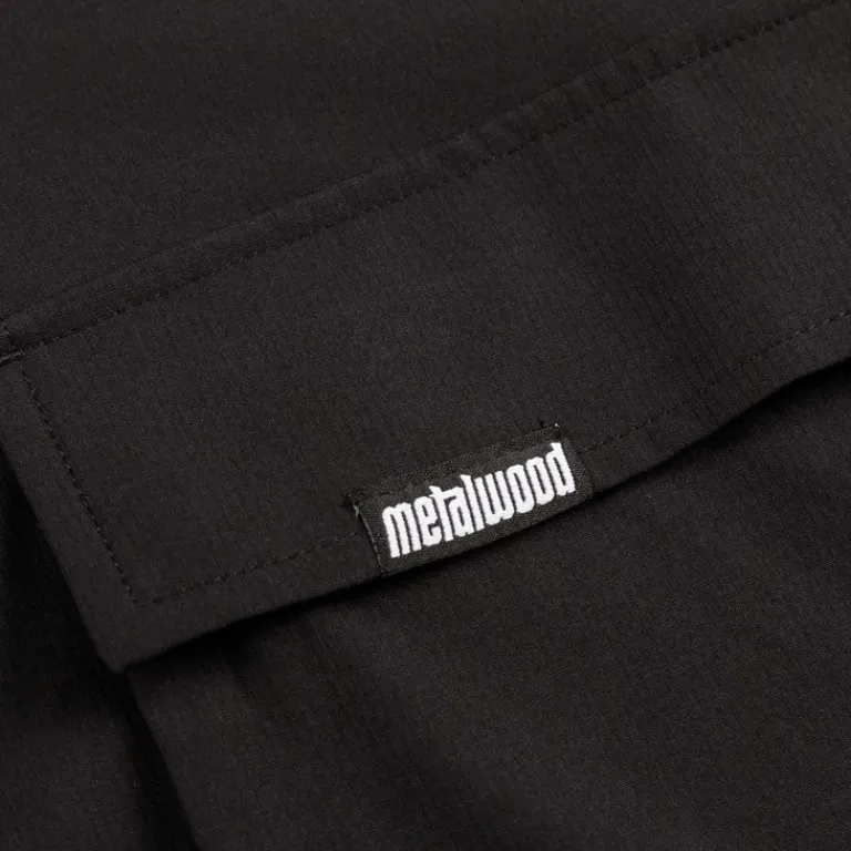 Metalwood Chemises*Ripstop Overshirt Black