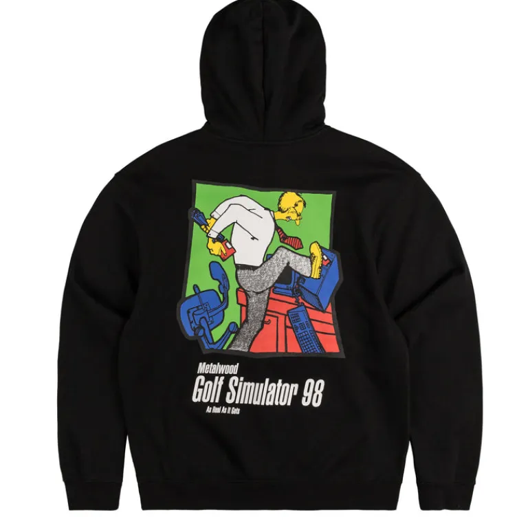 Metalwood Sweats À Capuche*Simulator 98 Hooded Sweatshirt Black