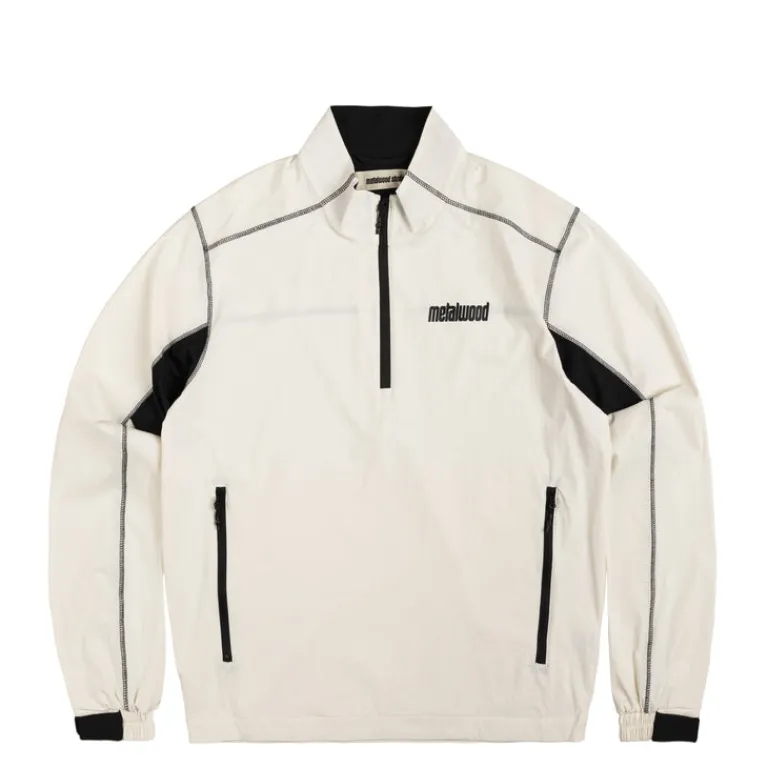 Metalwood Gilets*Tech 1/4 Zip Pullover Jacket White