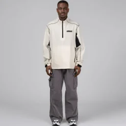 Metalwood Gilets*Tech 1/4 Zip Pullover Jacket White
