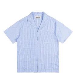 Metalwood Chemises*Textured Caddie Shirt Blue