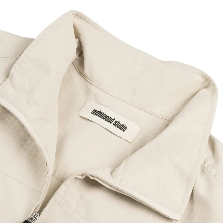 Metalwood Gilets*Textured Tour Jacket Sand