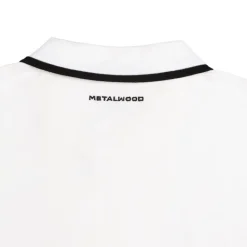 Metalwood T-Shirts*World Class Zip Polo White