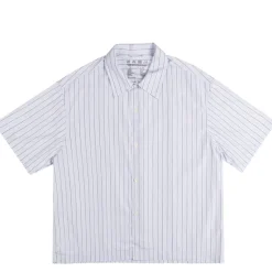 mfpen Chemises*Holiday Shirt Light Blue Banker Stripe