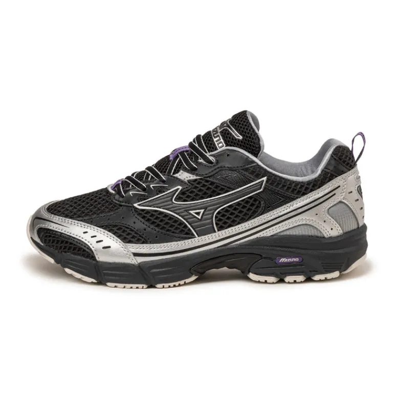 Mizuno Sneakers En Cuir|Chaussures De Running Retro*MXR Millennium Black / Black Sand / Purple Haze