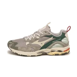Mizuno Sneakers En Cuir|Chaussures De Running Retro*Wave Rider 10 Opal Gray / Pristine / Bistro Green