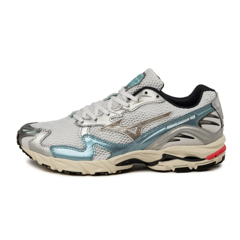 Mizuno Sneakers En Cuir|Sneakers Blancs*Wave Rider 10 Sport White / Vintage Khaki / Reef Waters